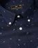 Ebony Blue Leaves Textured Premium Cotton Button-Down Shirt For Men ...