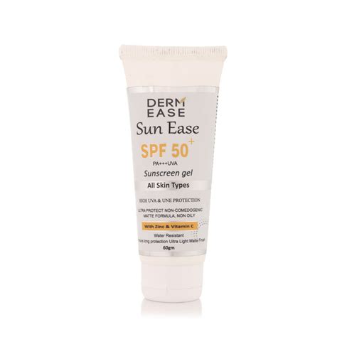 Sun Ease SPF 50 Sunscreen Gel - High Protection & Lightweight Formula ...