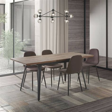 Conjunto de Comedor de mesa exensible y 4 sillas.