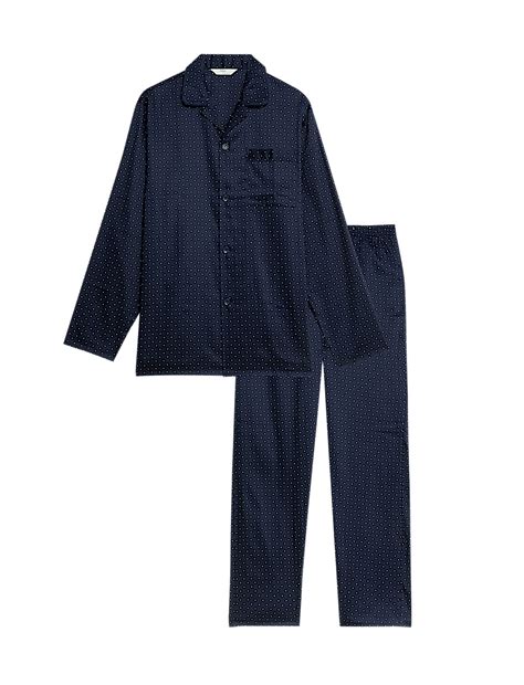 Buy Pure Cotton Polka Dot Pyjama Set at Marks & Spencer