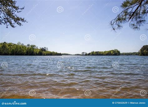 A Gorgeous Spring Landscape at Lanier Point Park with Rippling Blue ...