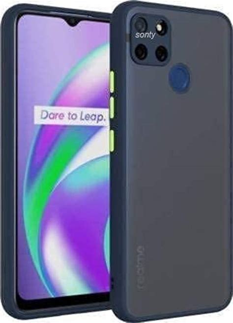Phyllis Back Cover for Realme C 12 TPU Silicone Frame Protective Smoke ...