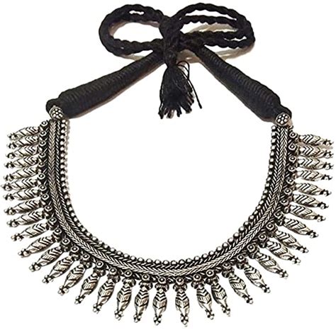 Buy JDDCART Fashion Necklace Set Antique Oxidized Silver Necklace With ...