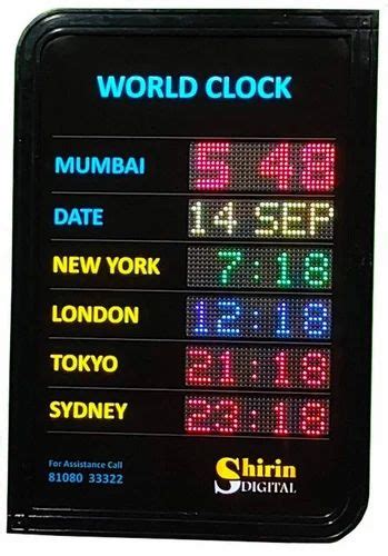 Digital Clock - Digital World Clock Manufacturer from Mumbai