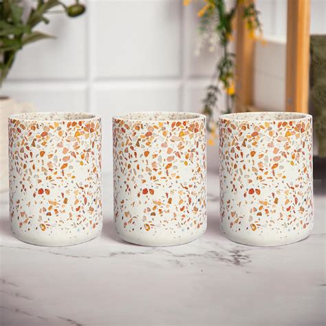 Anko Terrazo Tumbler - Pink Soap Dispenser- Set of 3 | Durable ...