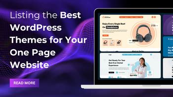 Listing the Best WordPress Themes for Your One Page Website
