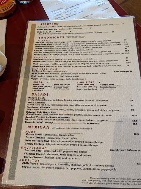 Menu at Stella Grill pub & bar, Salt Lake City