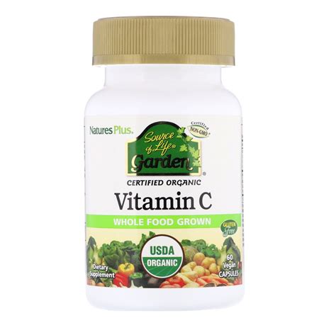 Buy Source of Life Garden Vitamin C, 60 Caps, Nature's Plus Online, UK ...