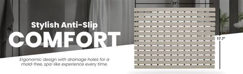 Buy Eurotex Rectangular Shower Mat Non Slip for Bathroom, Anti Skid ...