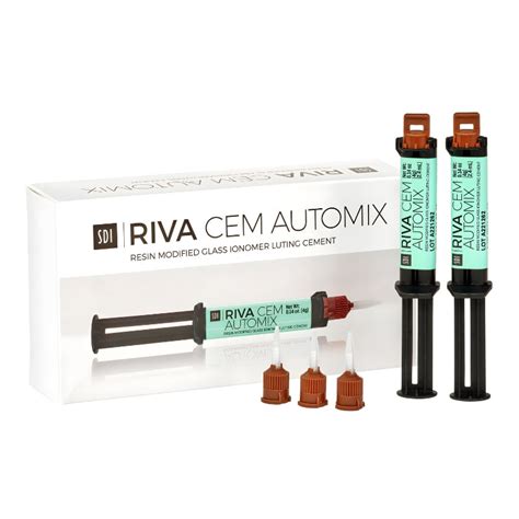 RIVA CEM AUTOMIX- Resin Modified Glass Ionomer Luting Cement with Supe ...