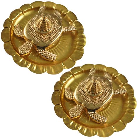 eshoppee vastu fengshui shri Shree meru Yantra Tortoise Size 7x7 x4 ...