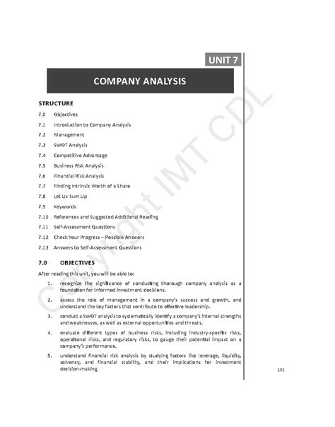 UNIT 13 - Relative Valuation: Key Concepts and Techniques - Studocu