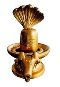 Buy Shivnandini Brass Shivalinga with Sheshnag and gaumukh | Brass ...