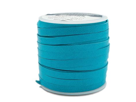 Deerskin Lace Leather Cord String Dark Turquoise 50 Feet Spool 3/16 ...
