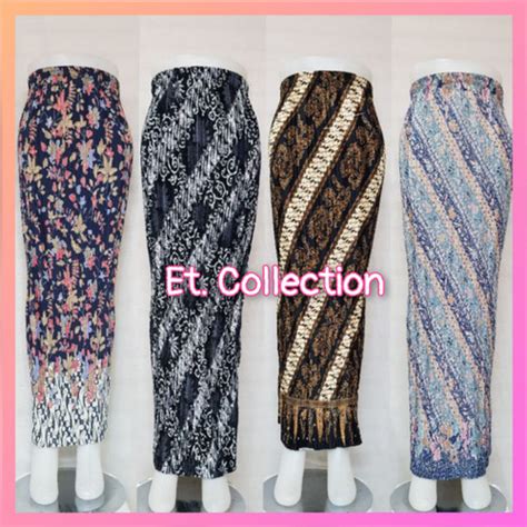 Promo Rok Batik Plisket - Bawahan Kebaya - Rok Batik Modern - Kain ...