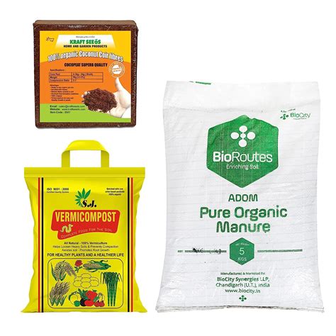 Kraft Seeds Vermicompost For All Kinds Of Plants 10kg & Compressed ...