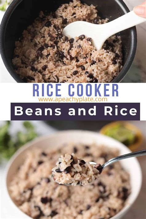 Easy Rice Cooker Rice and Beans | Recipe in 2025 | Rice cooker recipes ...