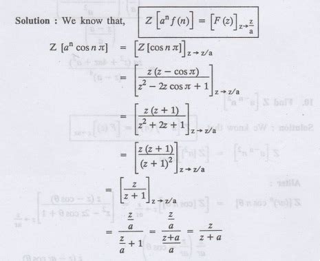 Problems based on Z-transform of some basic functions - Examples