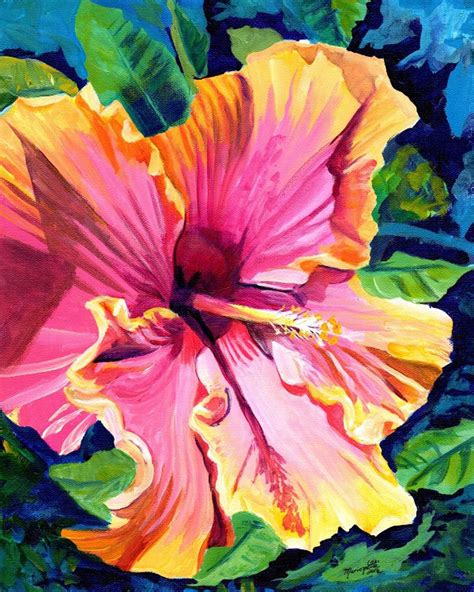 Painting Of Hawaii Flowers at Harry Stedman blog