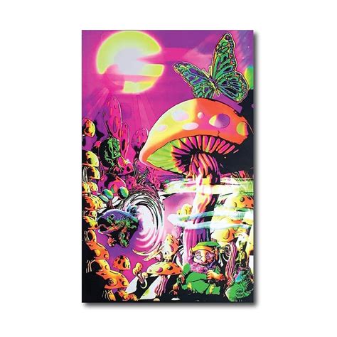 SIGN EVER Psy Mushroom Trippy Posters Wall Home Bedroom Boys Room ...