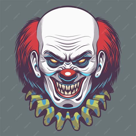 Evil Scary Clowns Drawing
