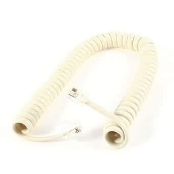 Alcoa Prime6.5ft Length Coil Stretchy RJ9 4P4C Elastic Telephone Cable ...