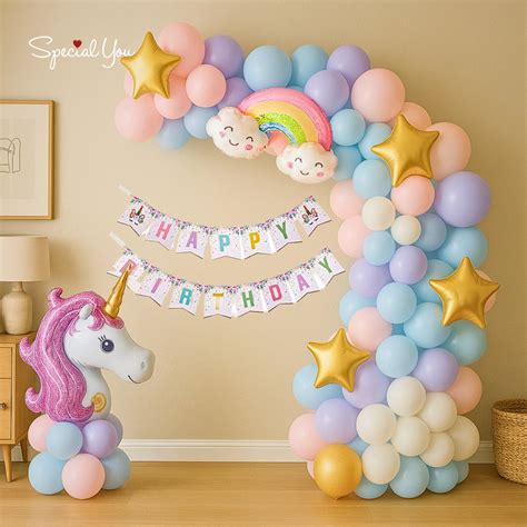 Unicorn & Rainbow Birthday Balloon Decoration | Special You