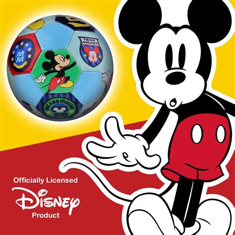 Buy Disney Mickey Mouse Soccer Ball, Size 3 and Size 5 Indoor/Outdoor ...