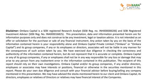 Omkara Capital - Indian Equity Research