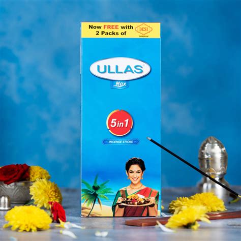 UllAS Max 5-in-1 Incense Sticks - High Quality Agarbatti