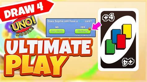 uno rules draw 4 challenge Android IOS V- 8.13