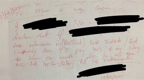 Father son IIT contract - Man promises son 40 percent of his salary in ...