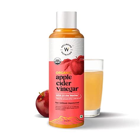 Wellbeing Nutrition Organic Himalayan Apple Cider Vinegar (ACV) with ...