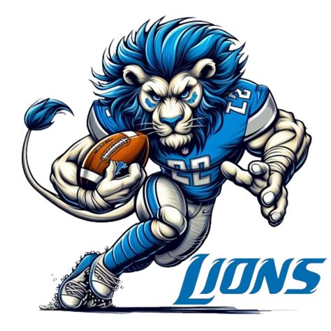 A clipart image of the Detroit Lions logo in SVG and PNG formats. #5842734