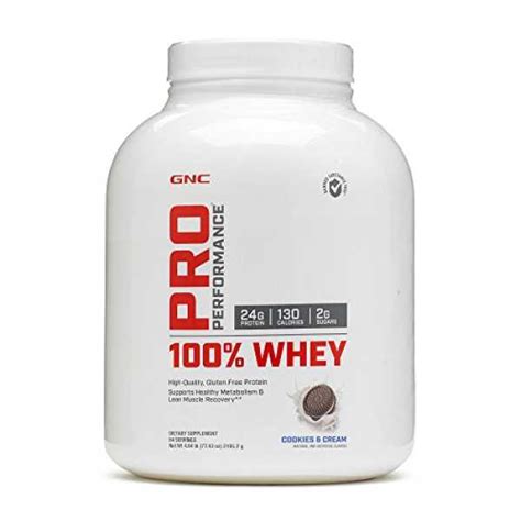 GNC Pro Performance 100% Whey Protein (4.8lbs, Cookies And Cream) Price ...