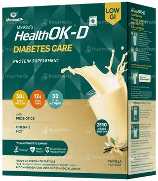 Health Ok D Diabetes Care Vanilla Falvour Zero Added Sucrose Refill ...