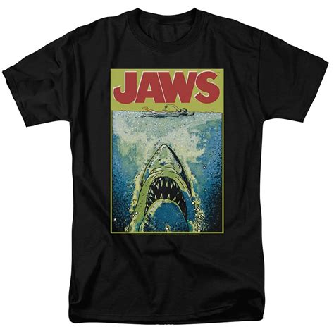 Trevco Jaws Movie Poster Retro Vintage Classic Universal Studios Men's ...