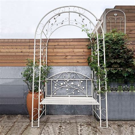 Buy Metal garden pavilion arches, Climbing pergola with relaxing ...