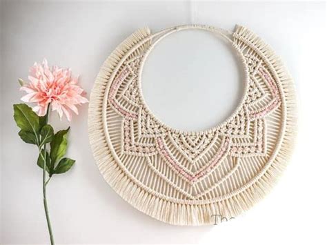 Alamcraft Macrame Wall Hanging Moon Dream Catcher | Boho Decor Woven ...
