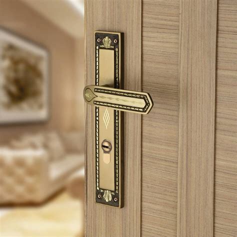 BUCKLER Brass Gold Diamond Cut 10Inch Mortise Handle Set 5with 80MM Pin ...