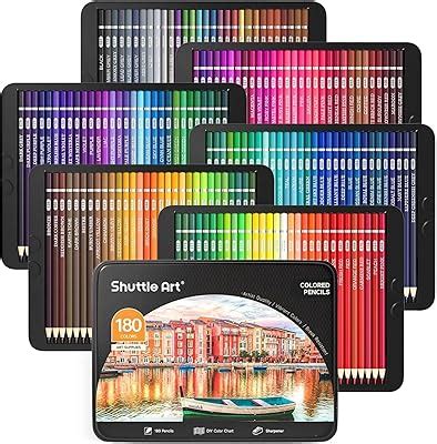 ShuttleArt Shuttle Art 180 Coloring Pencils for Adults, Soft India | Ubuy