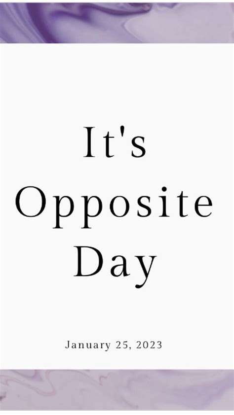 Opposite Day
