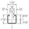Genuine Unistrut P1000T 1-5/8" 12 Gauge Strut Channel, Slotted Back ...