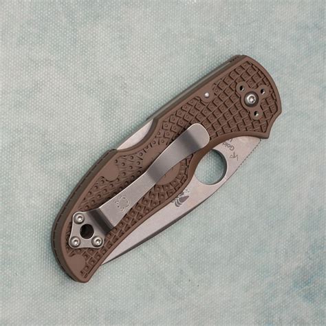 Spyderco Native 5 Lightweight Lock Back Brown FRN Handles Stonewash CPM ...