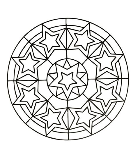 Simple mandala 78 | Mandalas Coloring pages for kids to print & color
