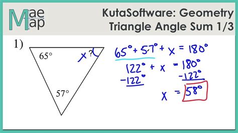 Triangle Angle Sum Theorem Geometry 的图像结果