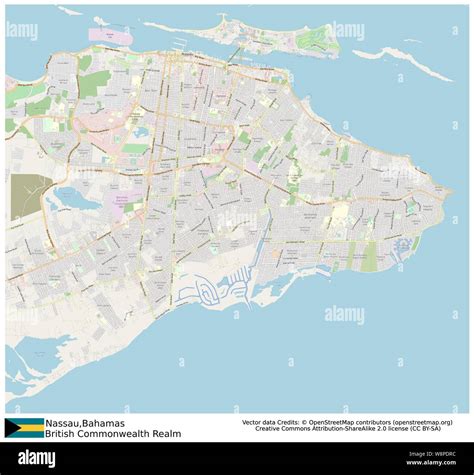 Bahamas map nassau