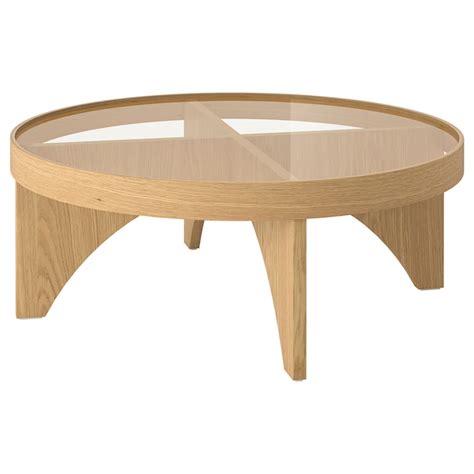 STOCKHOLM 2025 coffee table, oak veneer glass - IKEA