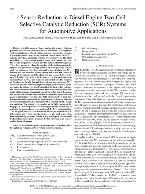Image result for Selective Catalytic Reduction in Diesel Engine