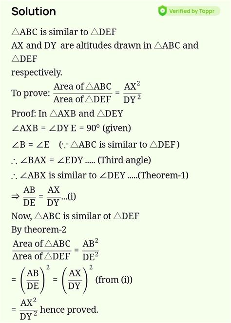 How to prove that altitudes of similar triangles are proportional to ...
